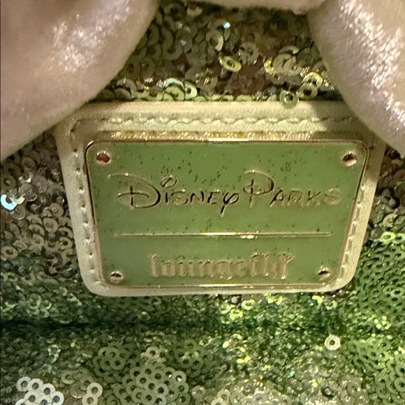 Loungefly Disney Parks Minnie ears TinkerBell Sequin Backpack New! PRICE FIRM - Picture 6 of 9